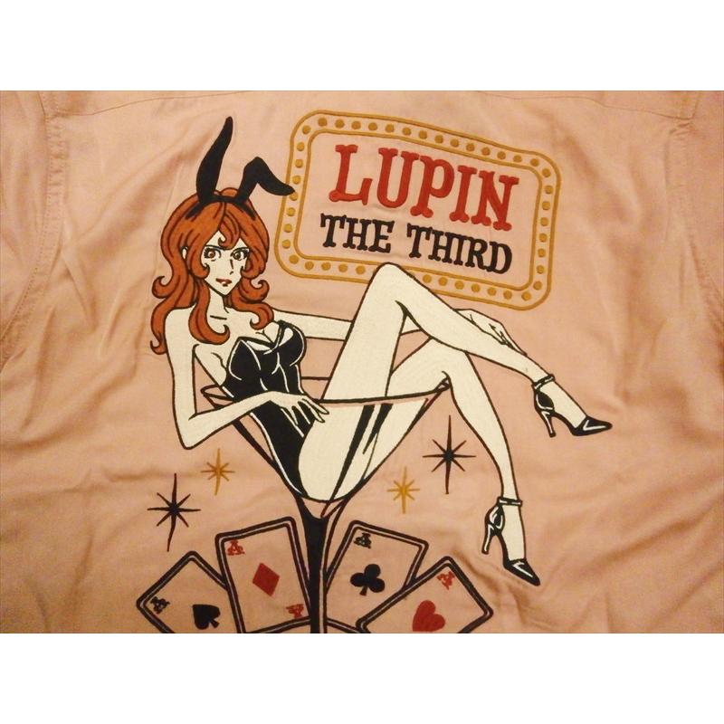 ルパン三世 LUPIN THE THIRD レーヨン ボーリングシャツ LPN-2110 刺繍
