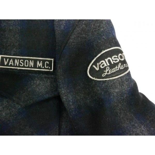 VANSON（バンソン） NVJK-406 刺繍＆ワッペン ウールメルトン中綿