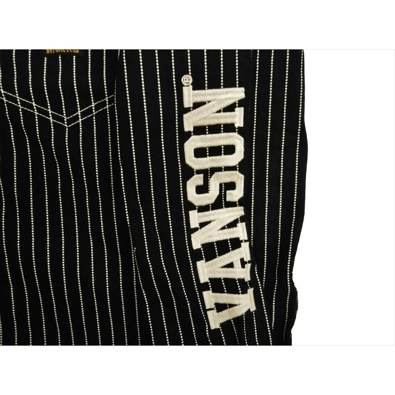 VANSON（バンソン） 長袖シャツ NVSL-2105 刺繍＆フェルトワッペン