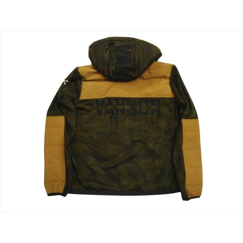 VANSON（バンソン） ジャケット NVSZ-2021 ロゴ刺繍 ダウン×フリース