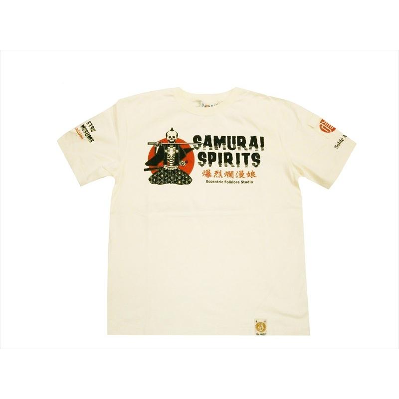 爆裂爛漫娘 (爆烈爛漫娘)/b-r-m/エフ商会 半袖Tシャツ RMT-281 『Samurai Spirits12』和柄Tシャツ オフホワイト｜bros-clothing｜03