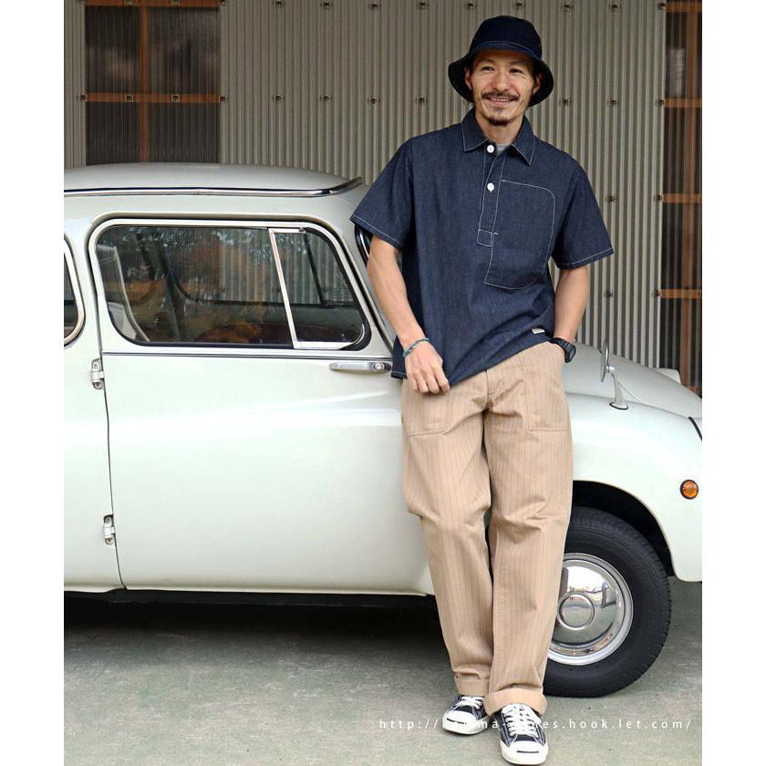 児島ジーンズ KOJIMA GENES ワークパンツ RNB-1328 コークストライプ