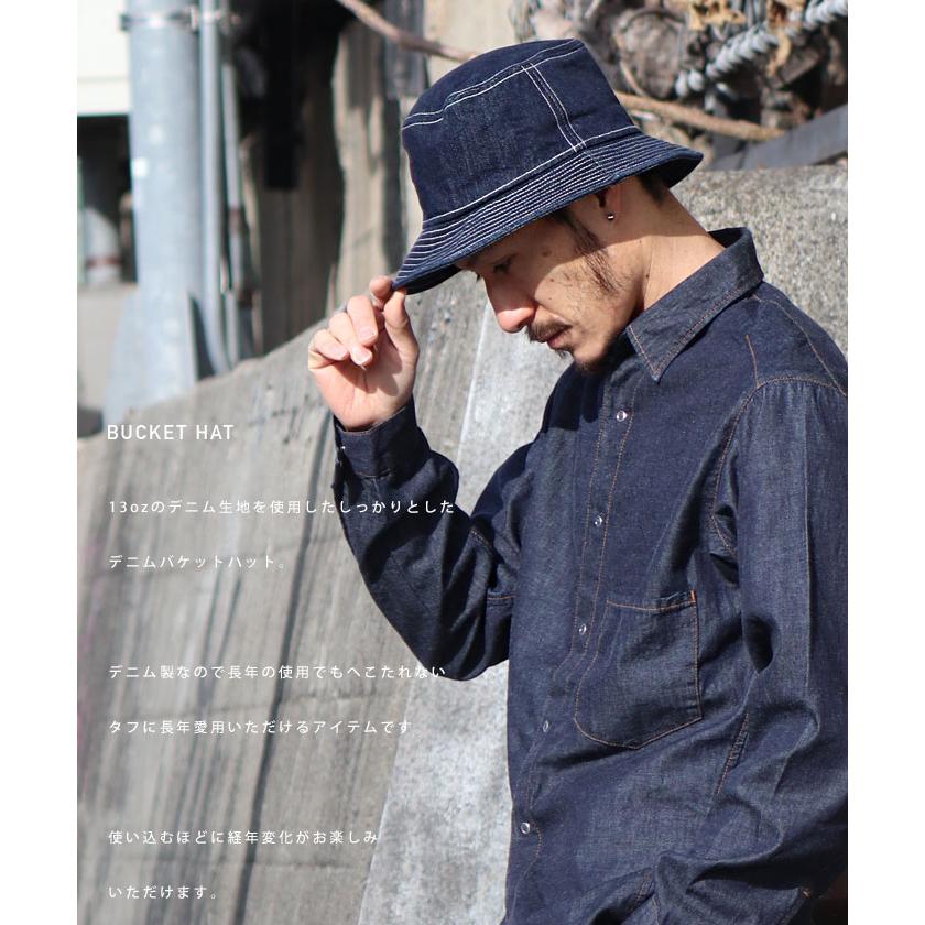 児島ジーンズ KOJIMA GENES 13oz デニムバケットハット 帽子 RNB-9046