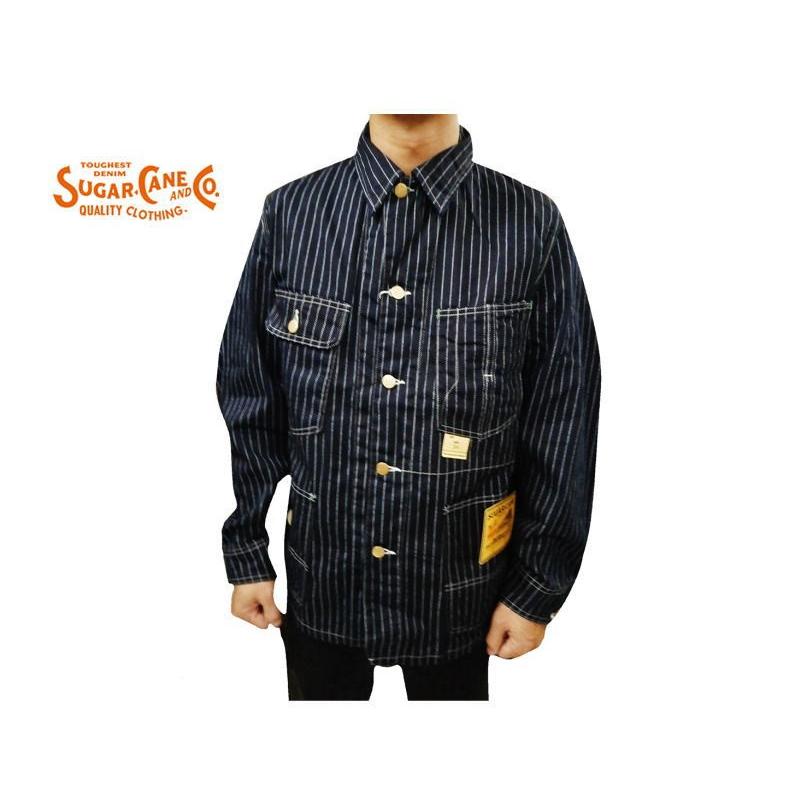 SUGAR CANE / カバーオール/--/コットン/NVY/SC14001 SUGAR CANE CANE/シュガーケーン ジャケット SC14001 9oz