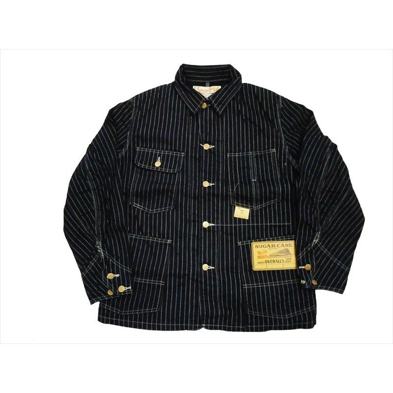 SC14001 SUGAR CANE WABASH STRIPE カバーオール SUGAR CANE CANE/シュガーケーン ジャケット SC14001 9oz