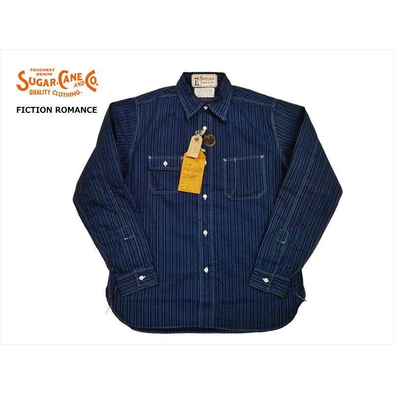 シュガーケインFICTION ROMANCE 4.5オンス インディゴ SUGAR CANE FICTION ROMANCE/シュガーケーン 長袖シャツ SC27508 4.5oz
