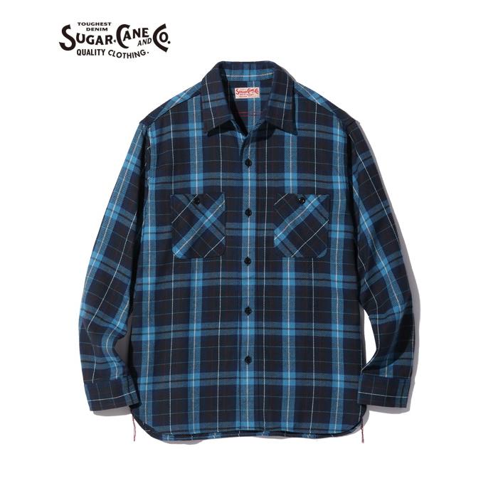 SUGAR CANE シュガーケーン 長袖シャツ SC29151 ツイル 多色チェック 