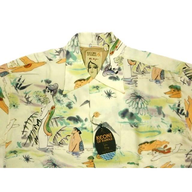 SUN SURF サンサーフ KEONI OF HAWAII 半袖アロハシャツ「小島功 SUN SURF サンサーフ KEONI OF HAWAII 半袖アロハシャツ「小島功
