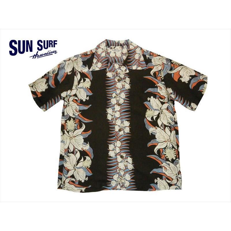 SUN SURF / アロハシャツ/S/レーヨン/IDG/総柄// SUN SURF サンサーフ アロハシャツ SS37772 『CATTLEYA ORCHID
