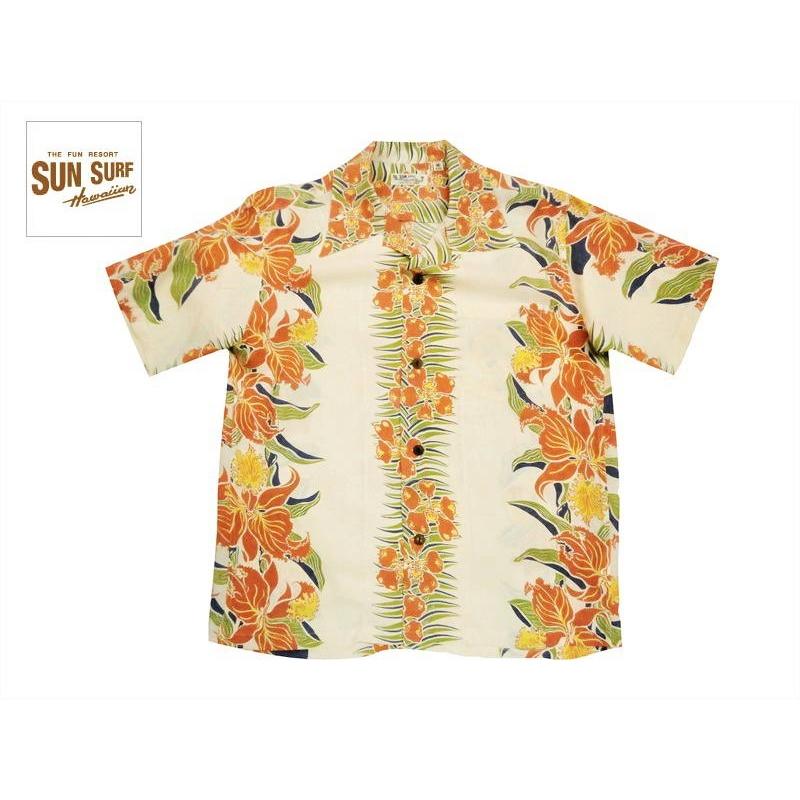 SUN SURF / CATTLEYA ORCHID/アロハシャツ/M/レーヨン/CRM/花柄/SS37772 SUN SURF サンサーフ アロハシャツ SS37772 『CATTLEYA ORCHID