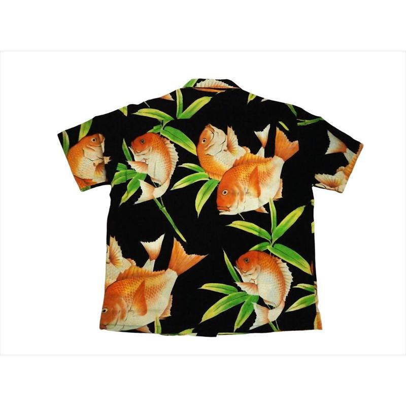 サンサーフ　真鯛 アロハ シャツ　タイ　ブラック　レーヨン　ＫＡＬＡＫＡＵＡ　黒 SUN SURF サンサーフ SUNSURF SPECIAL EDITION “RED SNAPPER