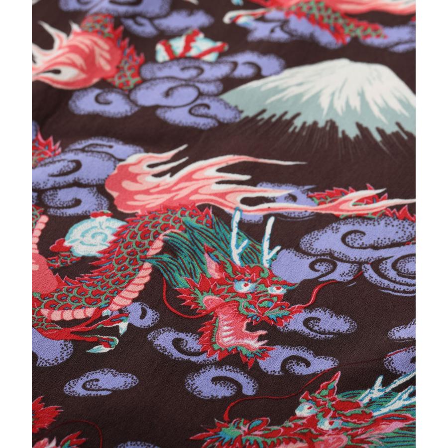 SUN SURF サンサーフ アロハシャツ SS39227 “TEAM OF DRAGONS/富士山