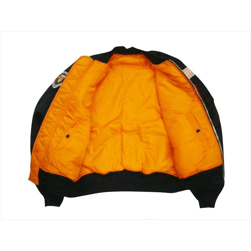 ALPHA INDUSTRIES MA-1 フライトジャケット パッチ L ALPHA（アルファ）TYPE MA-1 ビンテージ復刻 パッチ付 [BLACK