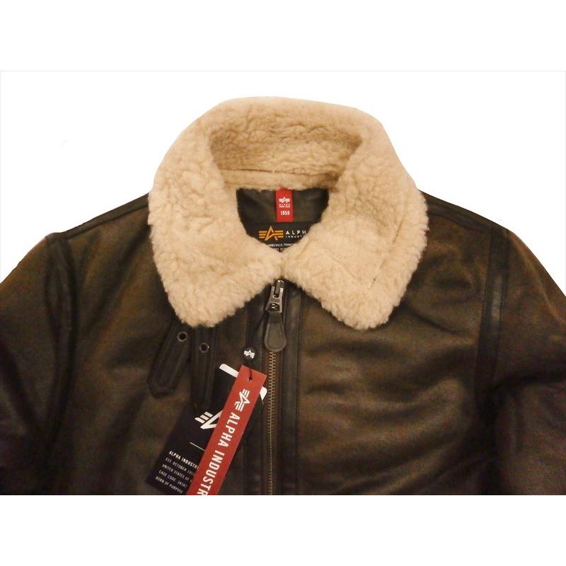 ALPHA B-3 フライトジャケット ムートン L アルファ インダストリーズ/ALPHA INDUSTRIES フライトジャケット