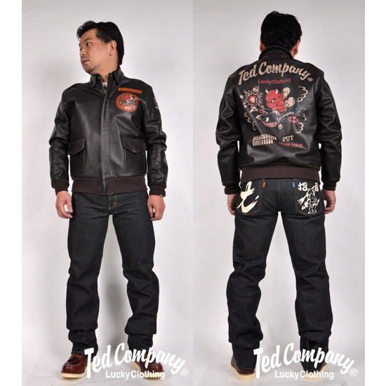 【希少】 テッドマン A-2フライトジャケット/TEDMAN/エフ商会 TA2-100 ホースハイド(馬革)/アンティークプリント Dブラウン 【UO1312862488】(45980円)