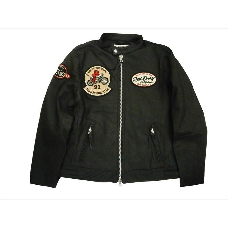 テッドマン/TEDMAN'S・エフ商会 ライダース TDRJ-10000 "TED'S CAFE RACER"牛革・シングル ライダースジャケット/限定150着 ブラックの画像