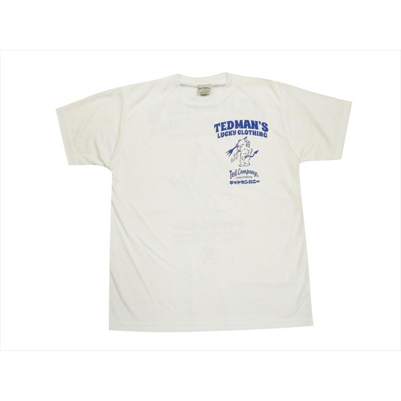 テッドマン TEDMAN/エフ商会 半袖Tシャツ TDRYT-1100 "ドライTシャツ/TEDMAN LUCKY CLOTHING"プリント アメカジTシャツ 全6色｜bros-clothing｜19