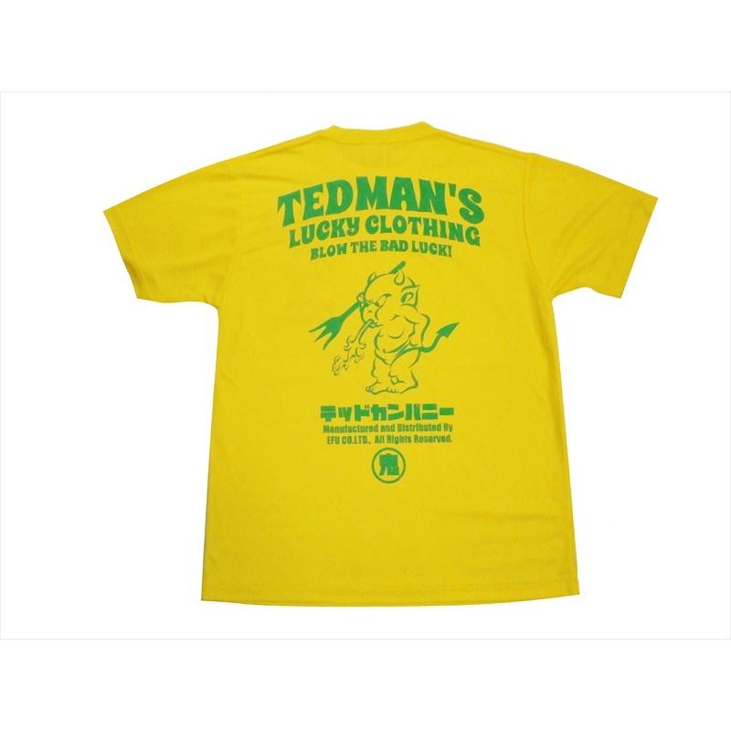 テッドマン TEDMAN/エフ商会 半袖Tシャツ TDRYT-1100 "ドライTシャツ/TEDMAN LUCKY CLOTHING"プリント アメカジTシャツ 全6色｜bros-clothing｜16