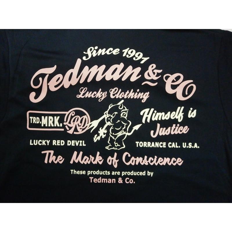 テッドマン TEDMAN/エフ商会 半袖Tシャツ TDRYT-1400 "シルキードライTシャツ/TEDMAN&CO"プリント アメカジTシャツ 全6色｜bros-clothing｜09