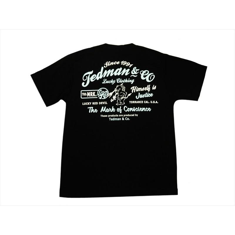 テッドマン TEDMAN/エフ商会 半袖Tシャツ TDRYT-1400 "シルキードライTシャツ/TEDMAN&CO"プリント アメカジTシャツ 全6色｜bros-clothing｜13