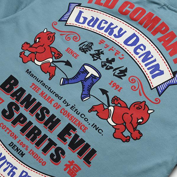 TEDMAN（テッドマン） TEDMAN/エフ商会 半袖Tシャツ TDSS-577 “LUCKY