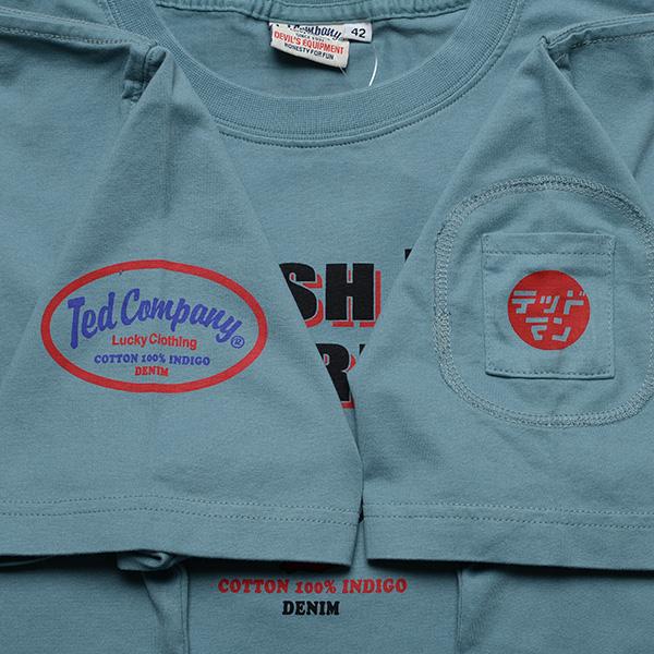 TEDMAN（テッドマン） TEDMAN/エフ商会 半袖Tシャツ TDSS-577 “LUCKY