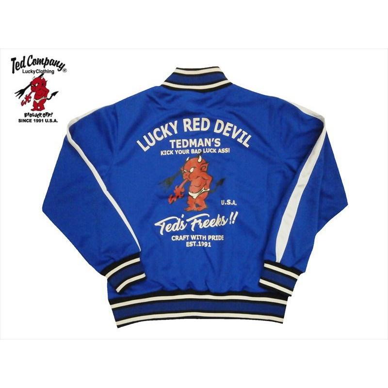 テッドマン ジャージ TEDMAN ラッキーレッドデビル サイズLネイビー TEDMAN テッドマン TEDMAN/エフ商会 ジャージ TJS-2400 『LUCKY