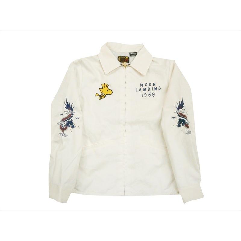 TAILOR 東洋 × PEANUTS / 刺繍ジャケット/L/コットン/WHT/無地/TT14077 TAILOR TOYO テーラー東洋×ピーナッツ・コラボ ベトナム ジャケット