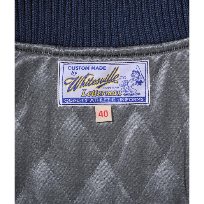 WHITESVILLE ホワイツビル 袖革スタジャン WV14904-128 “SOLID” 30oz