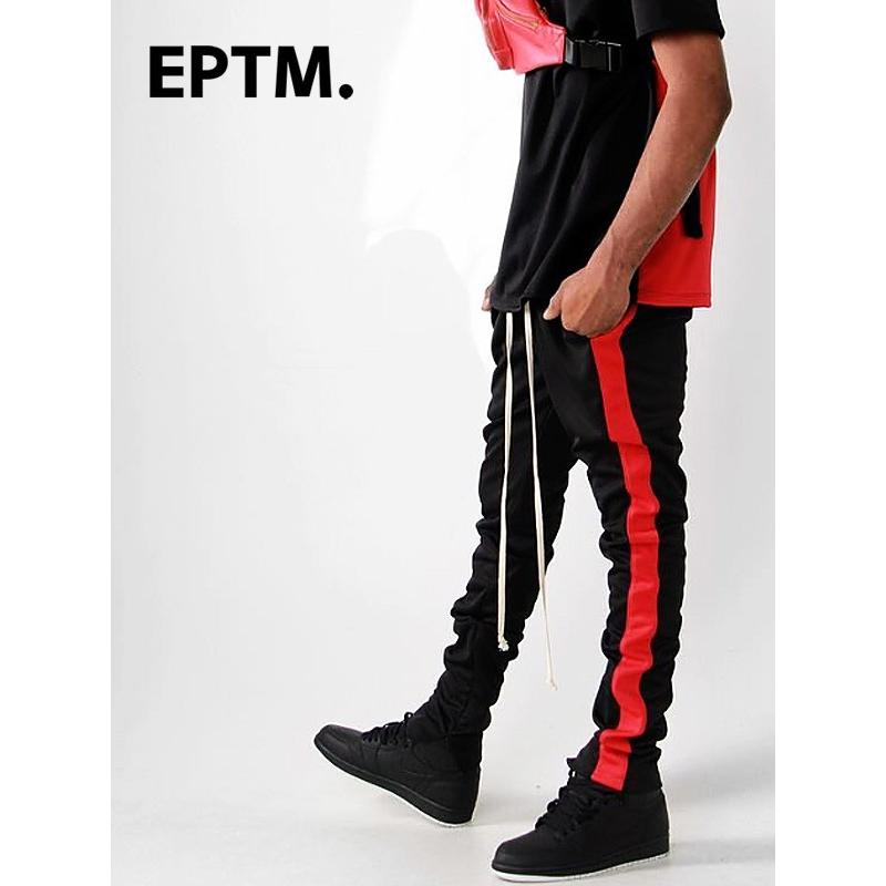 EPTM エピトミ パンツ トラックパンツ メンズ レディース BLACK/RED