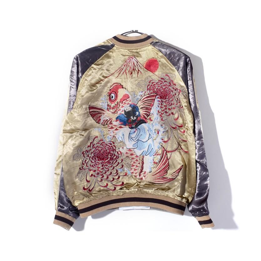 花旅楽団 スカジャン 鯉 鬼若丸 武者絵 浮世絵 武蔵坊弁慶 リバーシブル 刺繍 富士山 カープ 和柄 Script スクリプト Sukajan スーベニアジャケット Ssj 518 Ssj 518 Rodeo Bros 2nd 通販 Yahoo ショッピング