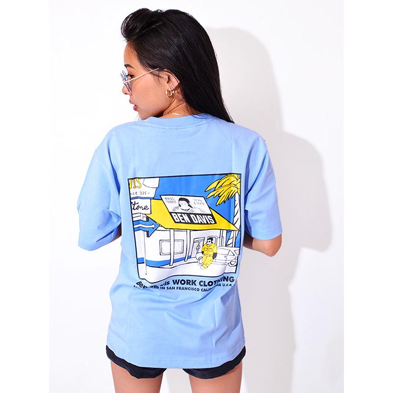 熱販売 ベンデビ C 刺繍プリントtシャツ ベンデイビス Davis Ben Tシャツ 夏 春 メンズ ストリート 刺繍 半袖 カットソー 半袖 カラー 02 Charcoal Www We Job Com