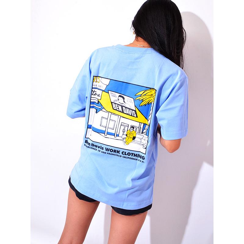 熱販売 ベンデビ C 刺繍プリントtシャツ ベンデイビス Davis Ben Tシャツ 夏 春 メンズ ストリート 刺繍 半袖 カットソー 半袖 カラー 02 Charcoal Www We Job Com