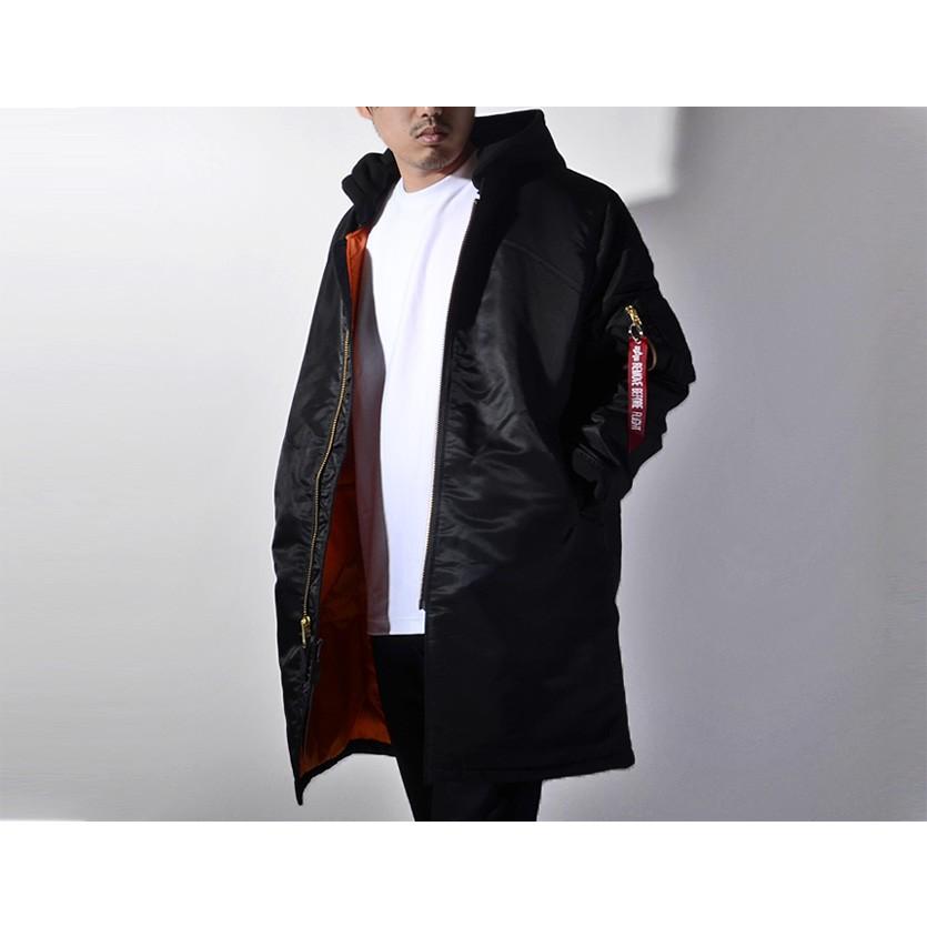 Alpha Industries アルファ Ma 1 ジャケット メンズ レディース Natus Lng Jkt アウター フライトジャケット ロング丈 フード付き Ta0144 Ta0144 Rodeo Bros 2nd 通販 Yahoo ショッピング