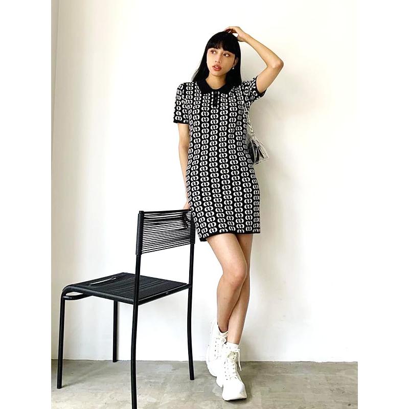 Emoda エモダ ワンピース 半袖 レディース ポロ チュニック モノグラムポロワンピース モノグラム Top Emoda 1 Rodeo Bros 2nd 通販 Yahoo ショッピング