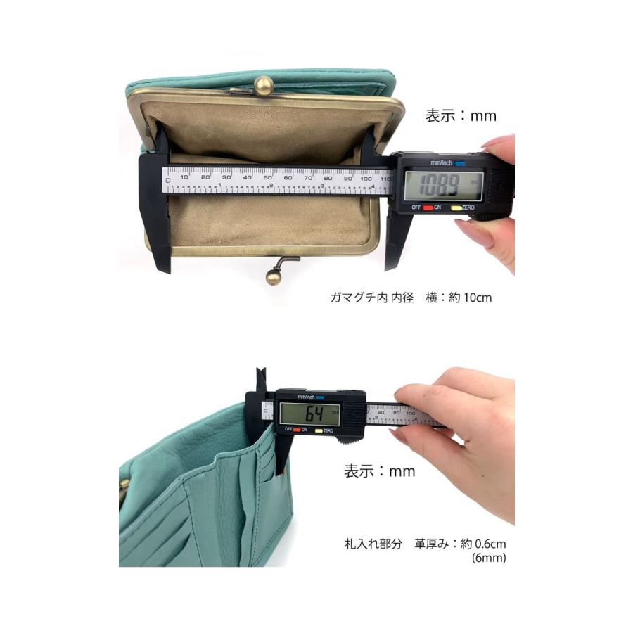 TIDEWAY（タイドウェイ） 牛革 がま口 二つ折り 財布 日本製 ポシェ