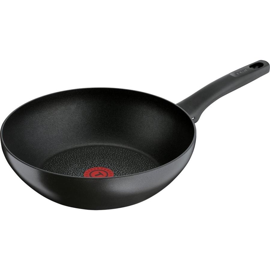 ティファール 炒め鍋 28cm 深型 フライパン Ih対応 Ihハードチタニウム プラス ウォックパン チタン エクセレンス 6層 C 取っ手つき ブルソネティア Paypayモール店 通販 Paypayモール