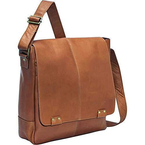 最も完璧な Bag, Leather Vaquetta Colombian Full-Grain Premium ? Bag Messenger Laptop Rivet Leather Donne Le 14” (Tan) 14” x ブリーフケース