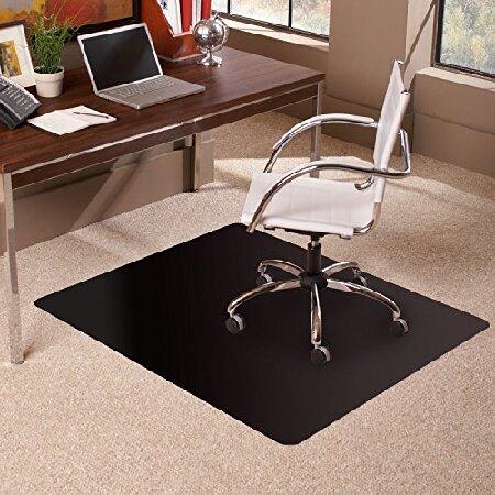 2021年のクリスマスの特別な衣装 ES Robbins Carpet Chair Mat, 36" x 48", Black その他オフィスチェア