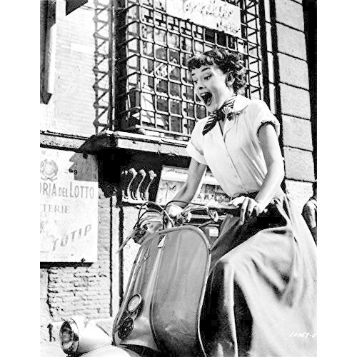 品質は非常に良い Audrey 30) x (24 Print Photo Vespa Riding Holiday Roman Hepburn ポスター