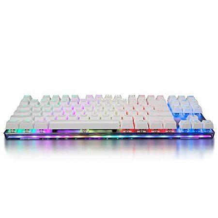 【超特価sale開催】 MOTOSPEED Gaming Mac/P for Keyboard Gaming USB Illuminated Keys, 87 Anti-ghosting Bottom Transparent Backlit Rainbow RGB Keyboard Mechanical その他テント