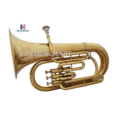 Full Brass Sugarのfull 管楽器 吹奏楽器 Euphonium 3 Valve Musical Instrument 楽器 器材 B07q3dm466 Brown Sugar