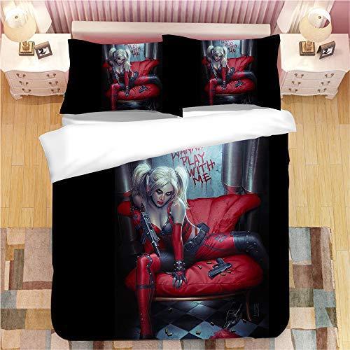 超熱 3dプリント 子供用 寝具カバーセット Quinn Harley Sunday 便利でお安い海外製品をたくさんご用意しています 寝具3点セット 掛け 枕カバー2枚 掛け布団カバー1枚 毛布 ブランケット Www Radio10 Sr