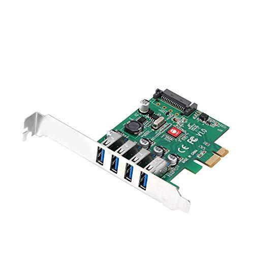 【受注生産品】 2.0 PCIe (5Gbps) 4ポート 3.0 USB [DP] デュアルプロファイル SIIG ホスト拡張カードアダプター デスクトッ Windows グラフィックボード、ビデオカード