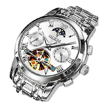 特注加工 通販 自動機械式メンズ腕時計 ムーンフェーズ ファッション ドレス トゥールビヨン ステンレススチール Yahoo ショッピング Sugar Olevs B08bx Brown アウトレット安い Hotelkenti Ci