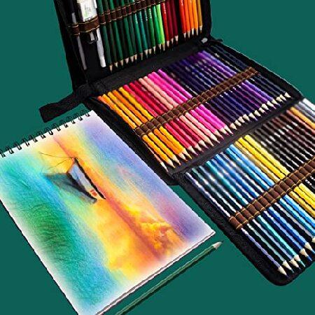 信頼 Drawing Sketching Professional Set Pencil Color 77pcs MKOJU Kit A) : (Color Supplies Art Bags Pencil Pencil Wood 色鉛筆