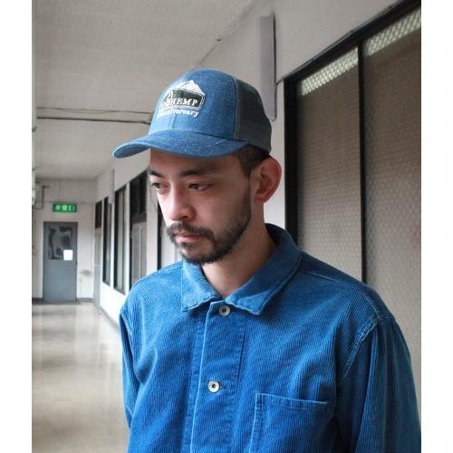 ゴーヘンプ GO HEMP 帽子 キャップ ANNIVERSARY LOGO MESH CAP 10oz NEP DENIM