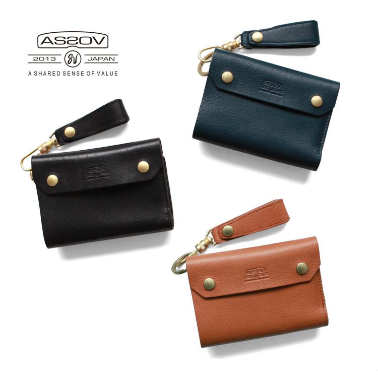 AS2OV（アッソブ） 財布 ウォレット OILED SHRINK LEATHER SHORT