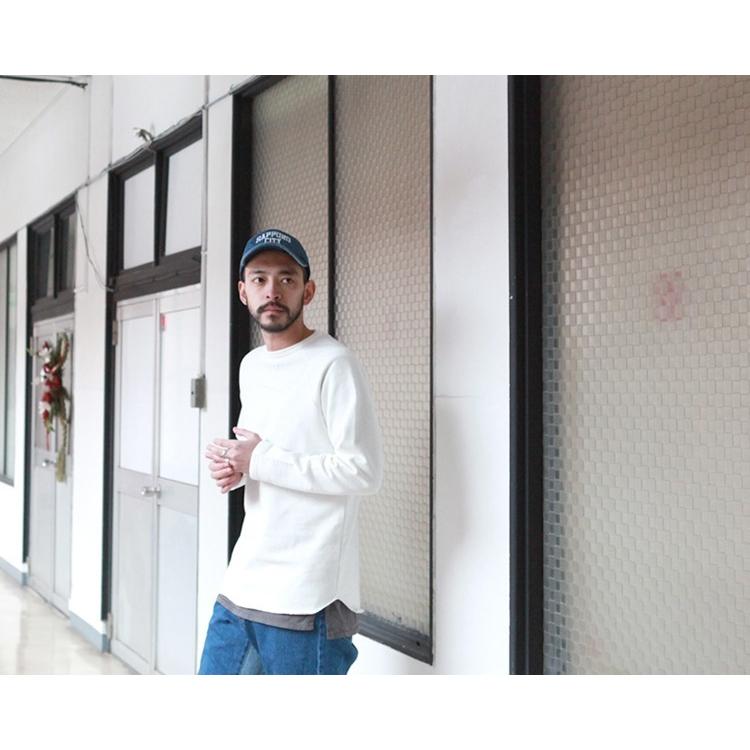 SPINNER BAIT / ラグランクルーネック オーガニックコットン裏毛 スピナーベイト/SPINNER BAIT ミニ裏毛ラグランクルーネック七分
