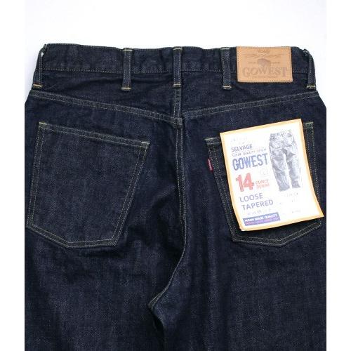 GOWEST（ゴーウエスト） LOOSE TAPERED PANTS / 14oz SELVAGE DENIM